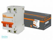 Автоматич. выключатель ВА47-63 2Р 10А 4,5кА х-ка С TDM