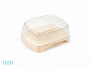 Масленка Cake (Кейк), медовый, BEROSSI (Изделие из пластмассы. Размер 151 х 112 х 65 мм)