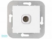 Розетка 1-ая телевизионная (скрытая) белая, Уют, Bylectrica (Розетка  ТР-047 Гарантийный срок:24 месяца)