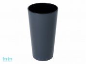 Кашпо для цветов со вставкой Камелия, 1,5 л, графит, GARDENPLAST