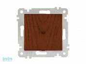 Выключатель 1-клав. (скрытый, без рамки, пруж. зажим) орех, RITA, MUTLUSAN (10 A, 250 V, IP 20)