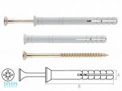 Дюбель-гвоздь 10х120 мм полипропилен потай (30 шт в карт. уп.) STARFIX
