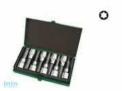 Набор бит TORX 1/2" 9пр. T20-T60 80мм TOPTUL (GAAD0906)