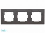 Рамка 3-ая горизонтальная дымчатая, RITA, MUTLUSAN