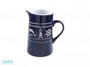 Кувшин керамический, 1050 мл, Морская история, синий, PERFECTO LINEA (Функционал+декор)