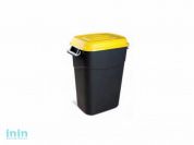 Контейнер для мусора пластик. 95л (жёлт. крышка) (TAYG)