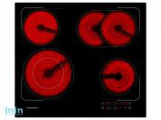 Панель варочная электрическая NORMANN BHC-6430A.BK (4 конф., 6600Вт, Hi-Light, двойная конф., овальн. конф)