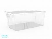 Контейнер Porter 50 л, прозрачный, BEROSSI (Изд. из пластм. Размер 679 х 417 х 259 мм)