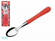 Набор ложек чайных, 3шт., серия NEW TROPICAL, красные,  DI SOLLE (Длина: 137 мм, длина стальной части: 64 мм, толщина: 0,8 мм. Прочная пластиковая руч