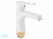 Смеситель для умывальника D35,бел. NUD1-A045YW G.lauf (Смеситель цинковый, Гарантия 5 лет)