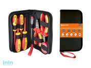 Набор диэлектрического инструмента №1, тканевый пенал, 8 предметов,  1000 В, "ЭкспертЭлектрик" TDM (Набор диэлектрического инструмента №1, тканевый пе