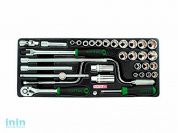 Набор-сет головок 3/8" 34предм. 6гр. 434х176мм TOPTUL (GCAT3403)