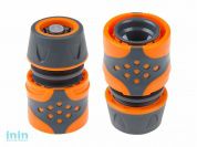 Муфта быстросъемная 1/2"(5/8") с автостоп. STARTUL GARDEN (ST6016-2-1/2) (soft touch, двухкомпонентная)