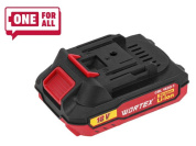 Аккумулятор WORTEX CBL 1820-1 18.0 В, 2.0 А*ч, Li-Ion ALL1 XLT (18.0 В, 2.0 А*ч, индикатор заряда, обрезиненный корпус)