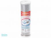 Картридж угольный брикет 10" бактерицидный, AV Engineering (Картридж механической очистки.)