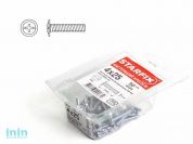 Винт М4х20 мм для мебельной фурнитуры, цинк, кл.пр. 5.8, DIN 967 (100 шт в пласт. конт.) STARFIX