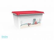 Емкость Christmas, 6 л, роза, BEROSSI (Изд. из пластм. Размер 301 * 201 * 155 мм)