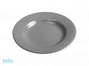 Тарелка глубокая керамическая, 211 мм, круглая, серия Лапсеки, серая, PERFECTO LINEA (Супер цена!)
