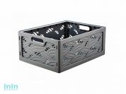 Корзина Flavia 320х240х130, мокрый асфальт, BEROSSI (Изд. из пластм. Размер 320 х 240 х 130 мм (в собранном виде), 580 х 500 х 16 мм (в разложенном ви