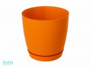 Горшок для цветов 2 л, Фрезия 1, апельсин, GARDENPLAST