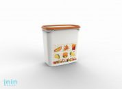 Контейнер Good day, 1,5 л, мандарин, BEROSSI (Изделие из пластмассы.   Размер 160 х 101 х 163 мм)