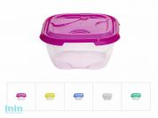 Контейнер пласт. прямоуг. 2 л, с крышкой, Frigo, DRINA (200х200х100 мм, цвета в ассортименте)