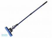 Швабра отжимная, синяя, PERFECTO LINEA (Телескопическая рукоятка 67-120 см)