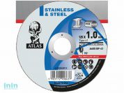 Круг отрезной 125х1.0x22.2 мм для металла ATLAS NORTON (A60S-T41 металл/нержавейка)