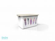 Емкость с крышкой Serenity, слоновая кость, BEROSSI (Изд. из пластм. Размер 409 * 255 * 235 мм, 15,7 литров)