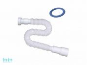 Гибкая труба с гайкой 1 1/2"х40/50  под плоскую прокладку, 800мм, NOVA