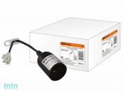 Патрон подвесной с клеммной колодкой, Е27, черный, TDM