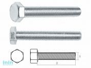 Болт М16х180 мм шестигр., цинк, кл.пр. 5.8, DIN 933 (20 кг.) STARFIX
