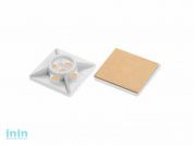 Площадка для хомута-стяжки 19х19 мм самоклеящаяся, белая (100 шт в пласт. конт.) STARFIX