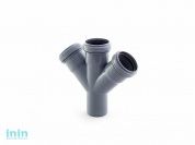 Крестовина для внутренней канализации  50/50/50х45 РосТурПласт (Крестовина 50х50х50х45)