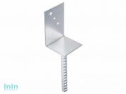 Основание столба анкерное тип L 84х335x130 мм STARFIX