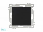 Выключатель 1-клав. (скрытый, без рамки, винт. зажим) черный, RITA, MUTLUSAN (10 A, 250 V, IP 20)