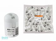 Патрон Е27 подвесной, термостойкий пластик, белый, TDM