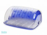 Хлебница Santi (Санти), синий полупрозрачный, BEROSSI (Изделие из пластмассы. Размер 273 х 345 х 164 мм)