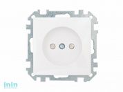 Розетка 1-ая (скрытая, б/з, з/ш) белая, Стиль, Bylectrica (Розетка штепсельная со шторками скрытой установки Гарантийный срок:24 месяца)