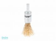 Щетка д/дрели кистевая 17мм ВОЛАТ (для дрели кисточка концевая крацовка)