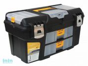 Ящик для инструмента пластмассовый ГЕФЕСТ 21" мет.замки ( с 2 консолями и коробками) (IDEA)