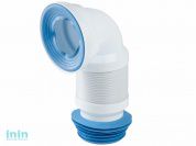 Удлинитель гибкий для унитаза армированный, под углом 90, NOVA