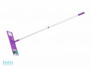 Швабра для пола с насадкой из микрофибры, фиолетовая, PERFECTO LINEA (Телескопическая рукоятка 67-120 см.)