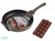 Сковорода ф 26х5 см, алюм., серия Titanium + Форма для выпечки силиконовая, PERFECTO LINEA (ПРОМО   ПОДАРОК форма силиконовая для шоколада, конфет и в