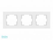 Рамка 3-ая горизонтальная белая, RITA, MUTLUSAN