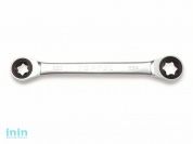 Ключ накидной  "звездочка" Е10хЕ12 с трещотками TOPTUL (AOAC1012)