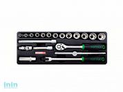 Набор-сет головок 3/8" 20предм. 6гр. 136х364мм TOPTUL (GCAT2001)