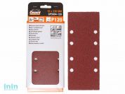 Шлифлист 93х230мм Р180 д/дерева 8 отв. 5шт. GEPARD (GP5004-180) (лист абразивный шлифовальный перфорированный)