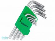 Набор ключей Torx T10-T50 9шт коротких ВОЛАТ