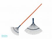 Грабли веерные пластинчатые ГВ-Л с черенком (ИнструмАгро)